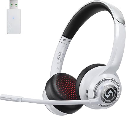 Wireless Headset for Work, HD Sound Bluetooth Headphones with Mic
