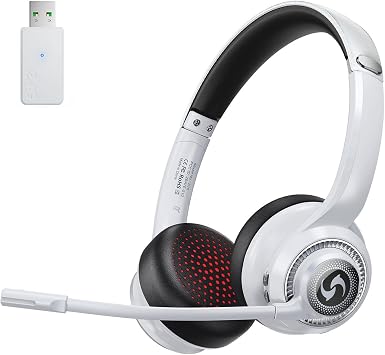 Wireless Headset for Work, HD Sound Bluetooth Headphones with Mic