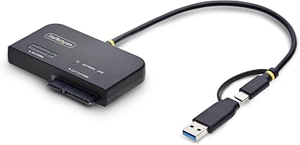 StarTech USB-C/A to M.2 NVMe and 2.5/3.5in SATA Adapter (USB31CSAT3M2E)