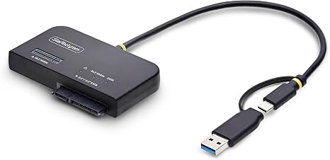 StarTech USB-C/A to M.2 NVMe and 2.5/3.5in SATA Adapter (USB31CSAT3M2E)