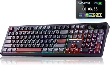 AULA F106 Pro Wireless Gaming Keyboard Creamy Mechanical Keyboards 104 Keys - Image 1