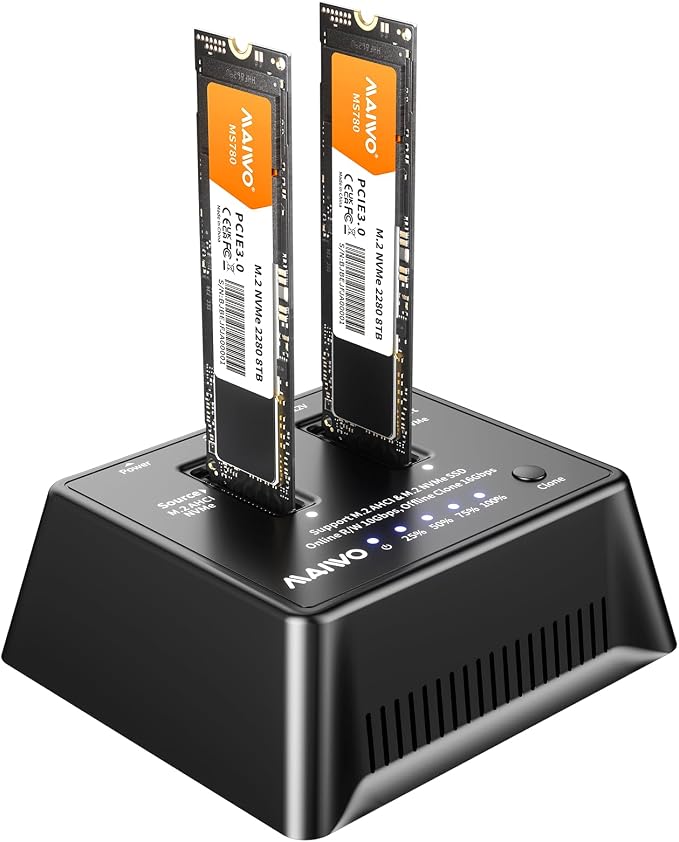 MAIWO M.2 NVMe SSD Cloner for M-Key 22110 2280 2260 2242 2230mm