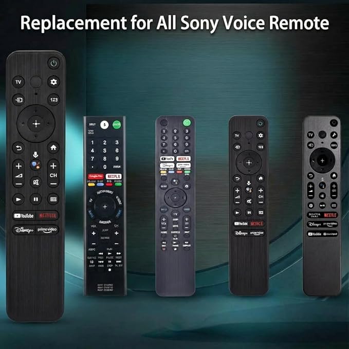 Voice Remote for Sony Smart TVs,Replacement Control for All 2018 to 2025 Sony Bravia Google 4K UHD LED LCD HD Smart TVs, with 4 Quick Link Buttons