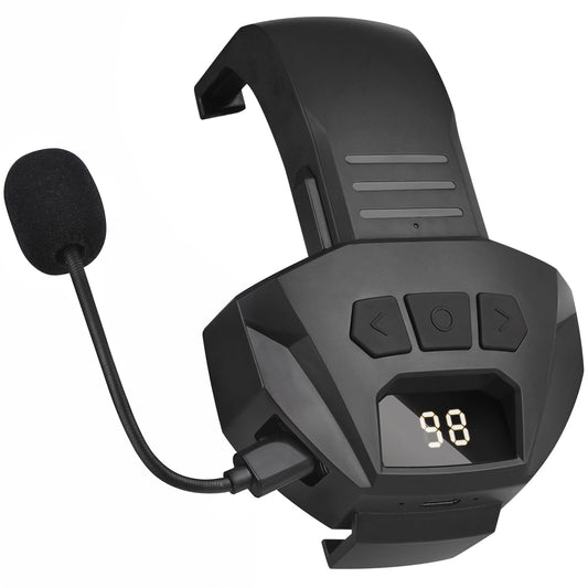Bluetooth Adapter for Walker Razor Earmuffs, Wireless Hearing Protection with Mic, 50H Battery, Hands-Free Calling, Ideal for Shooting & Hunting (Black)