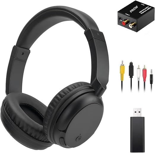 Wireless Headphones for TV, Bluetooth5.3 Over Ear Headphone with RM Radio Function, Lightweight Wireless TV Headset for Seniors, 30Hrs Playtime, No Audio Delay Blutooth Headsets for TV,Phone,Computer
