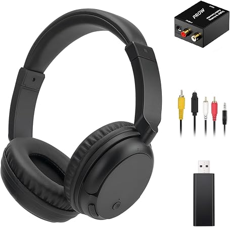 Wireless Headphones for TV, Bluetooth5.3 Over Ear Headphone with RM Radio Function, Lightweight Wireless TV Headset for Seniors, 30Hrs Playtime, No Audio Delay Blutooth Headsets for TV,Phone,Computer