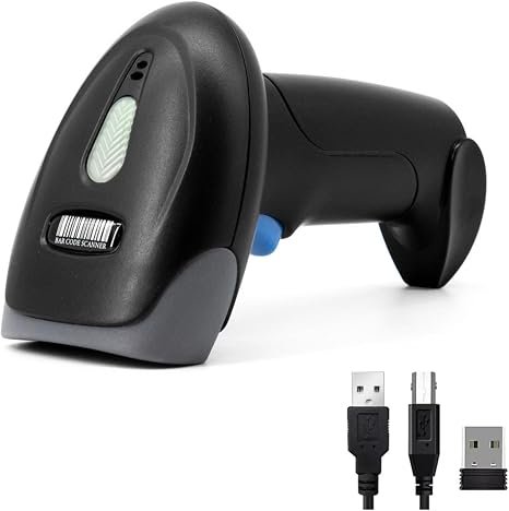 2D Wireless Bluetooth Barcode Scanner with 2000mAh Battery
