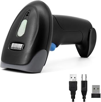 2D Wireless Bluetooth Barcode Scanner with 2000mAh Battery