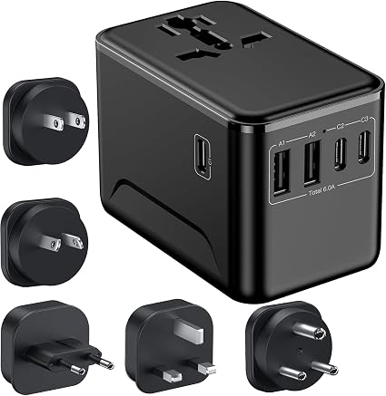 JMFONE Universal Travel Adapter for India Africa Europe 200+ Countries