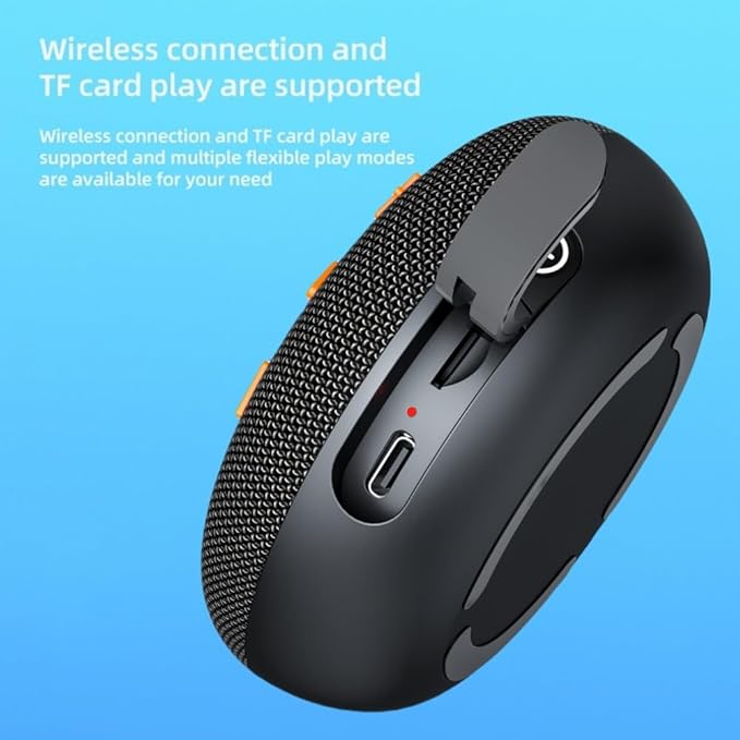 Magnetic Bluetooth Speaker 6W HiFi Sound with TF Card Playback, Built-in Mic, BT5.3, TWS Pairing, IPX6 Waterproof, Wireless Floatable Speaker for Golf Cart & Worksite
