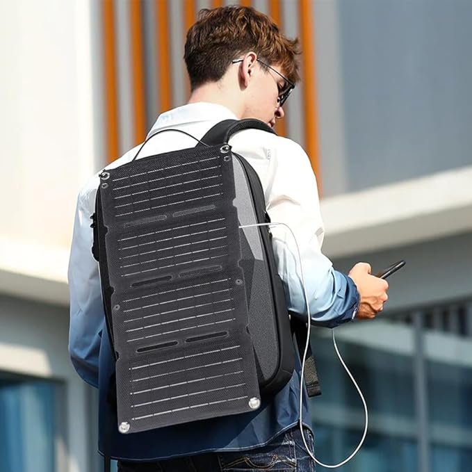 40W Foldable Solar Panel Charger, Portable Power Emergency Renewable Energy Charger Photovoltaic Efficiency IP67 Waterproof with 5V USB for Outdoor Phones Pads Camping Banks Hiking Backpacking