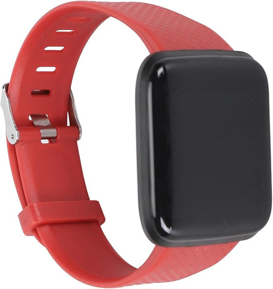 Yunseity Smart Watch, 1.44in HD Smartwatch for Men Women, Fitness Tracker with Sleep Monitoring, Multiple Sport Modes, Pedometer, Fitness Smart Bracelet for Android for iOS (Red)