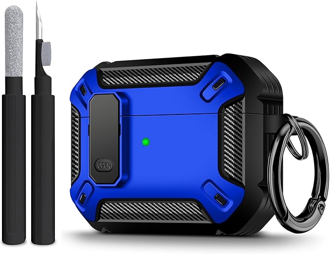 Compatible with Airpods Pro 3 Case(2025),for Airpods Pro 3rd Generation Cases Cover with Keychain Cleaner Kit Soft Silicone Shockproof Cover for Women Men