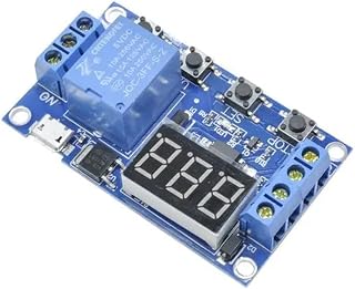 1PCS Type-C Type C USB 5V Digital LED Display Trigger Automation Delay Cycle Timer Control Switch Relay Module Board Controller(5V Micro USB) - Image 1