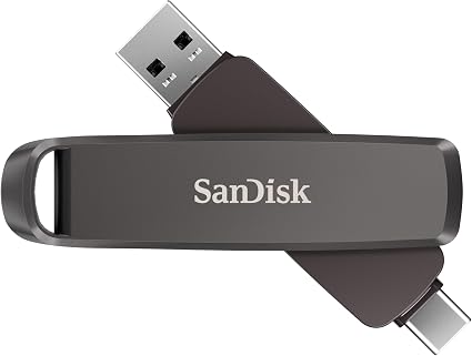SANDISK 512GB Extreme PRO Dual Drive USB-C+USB-A Up to 1000MB/s Read Speeds