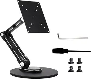 VESA Monitor Stand, Compatible with Up to 19inch Monitors, Supports 50 x 50/75 x 75/100 x 100 (mm) VESA Mounting Holes,Supports Multi-axis Rotation, Portable Adjustable Foldable
