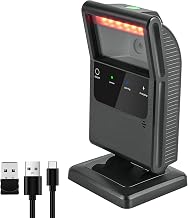 OBZ Bluetooth Wireless Barcode Scanner,Desktop Hands-Free Bar Code Scanner - Image 1