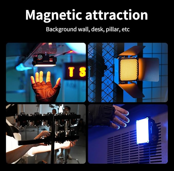 ZHIYUN FIVERAY M20 Combo Bi-Color Video Light [Official], 20W Portable Camera Photography Light, CRI 95+, 2700K-6500K,TLCI 97+, 4500mAh with 10 Light Effects, Support Magnetic Attraction and USB-C PD
