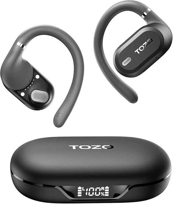 TOZO OpenWear Open Ear Earbuds, AI Translation Real Time 145+ Languages