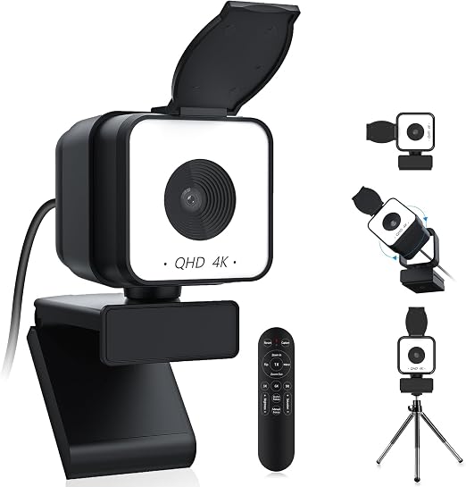4K Webcam for PC& Mac,PDAF Autofocus,Dual Noise-Canceling Mics,USB-A - Image 6