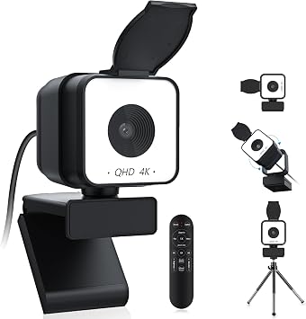 4K Webcam for PC& Mac,PDAF Autofocus,Dual Noise-Canceling Mics,USB-A - Image 2