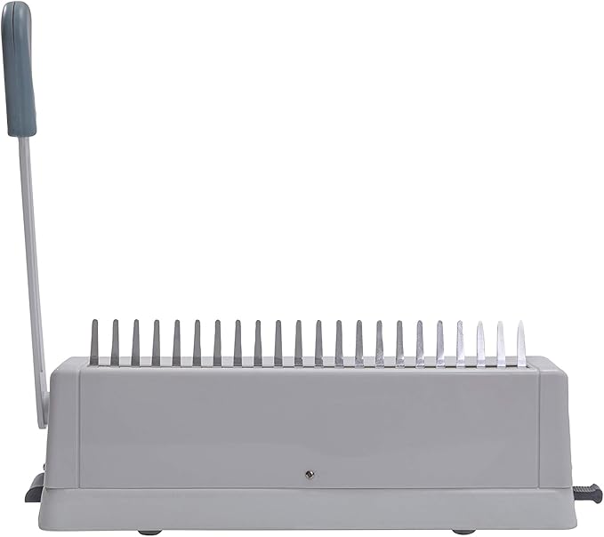 21 Hole Metal Binding Machine Comb Binding Manual Punch and Bind Operation Capacity:250 Sheets by BUYOR