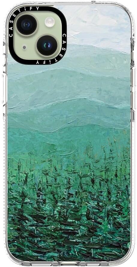 CASETiFY Clear iPhone 15 Plus Case [Not Yellowing / 6.6 ft. 3X Military Grade Drop Protection/Compatible with Magsafe] - Pine Forest - Clear