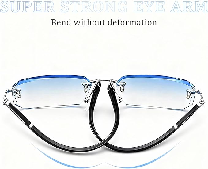 2026 New Clarity Blue Glasses, Clarity Multifunctional Smart Blue Glasses, Automatic Adjustment Eye Reading Glass for Men/Women with Case and Glasses Cloth