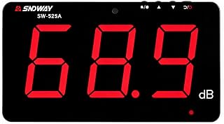 SNDWAY SW-525A 30-130dB Digital Sound Level Meter Noise Meter Decibel Wall