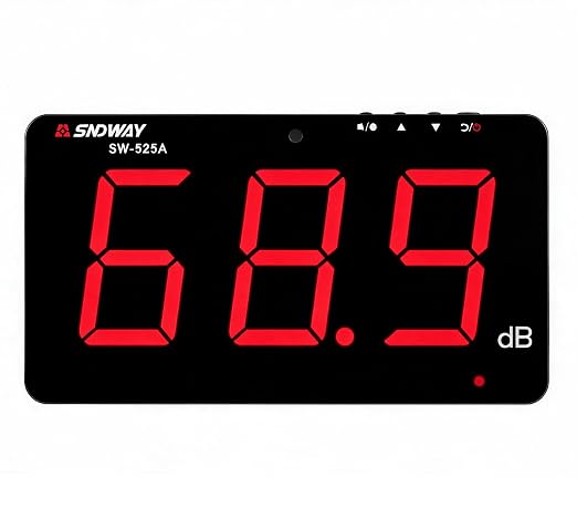 SNDWAY SW-525A 30-130dB Digital Sound Level Meter Noise Meter Decibel Wall