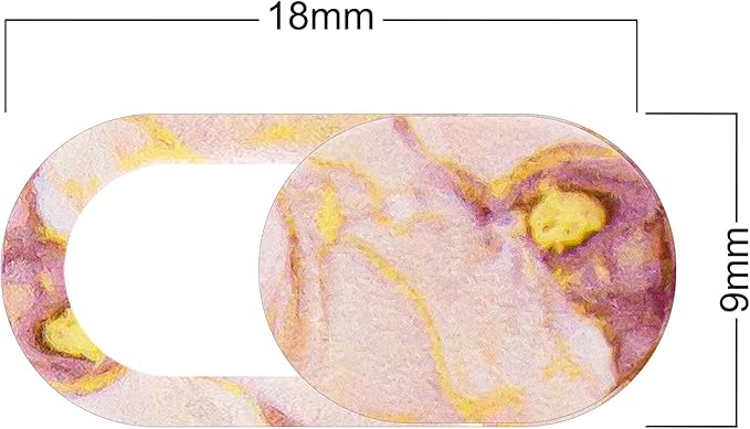 TENOC Webcam Cover, Camera Privacy Cover Slide for Laptop/Cell Phone/iPad/PC/Tablet, Protect Your Privacy and Security, 5 Pcs, Marble
