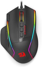 Redragon Gaming Mouse, Wired Gaming Mouse 26,000 DPI Opitacl Sensor, Ergonomic Mouse with Fire Button, Macro Editing Programmable RGB Mouse for Laptap/PC/Mac - Image 1
