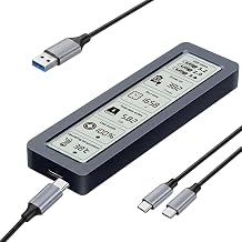 NVMe M.2 SSD Enclosure LCD Smart Health Monitor 10Gbps USB-C Plug&Play Mac PS4 - Image 1