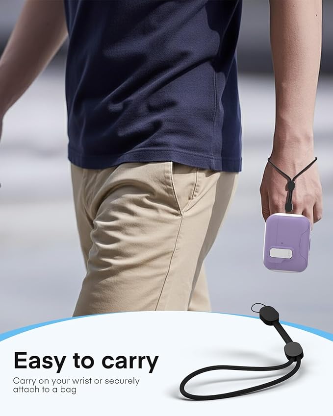 Maxjoy for AirPods Pro 3 Protective Case with Cleaning Kit, Military Hard Case with Lock Shock-Absorbing, White Purple