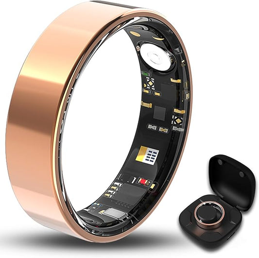 Smart Ring for Women Men Fitness Tracker with Blood Oxygen,Heart Rate,Sleep Monitoring,Step Counting,for iPhone and Android,Waterproof Smart Blood Pressure Monitor,No Subscription Fees (8)
