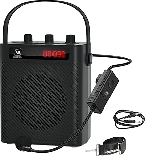 Voice Amplifier with Wireless Microphone & Speaker - Portable Bluetooth PA System, 30W Ultra-Light Rechargeable Hands-Free Megaphone for Teachers, Tour Guides & Outdoor Events - S93 - Image 1