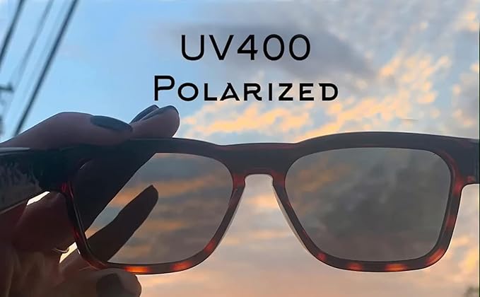 OhO Smart Glasses,Polarized Sunglasses with Bluetooth Speaker,Athletic/Outdoor UV Protection and Voice Control,Unisex(Transitional Blue Light Lens)
