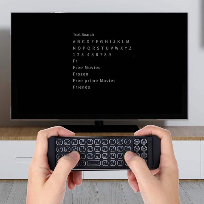 iPazzPort Mini Bluetooth Wireless Keyboard Remote with Backlit for Smart TVs Stick 4k, Android TV Box, TV Stick Streaming Player, KP-810-30B