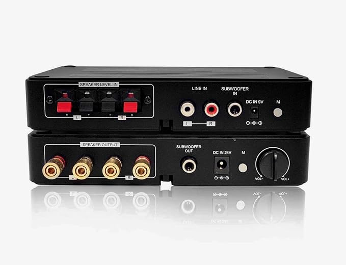 DYNASTY PROAUDIO WSA-5RP Wireless Rear Speaker Kit with Built-in Amplifier – 5.2/5.8GHz Dual Band, 106 RF Channels Anti-Interference, 2x50W Class-D Power, 100ft Range –for Home Theater Surround Sound
