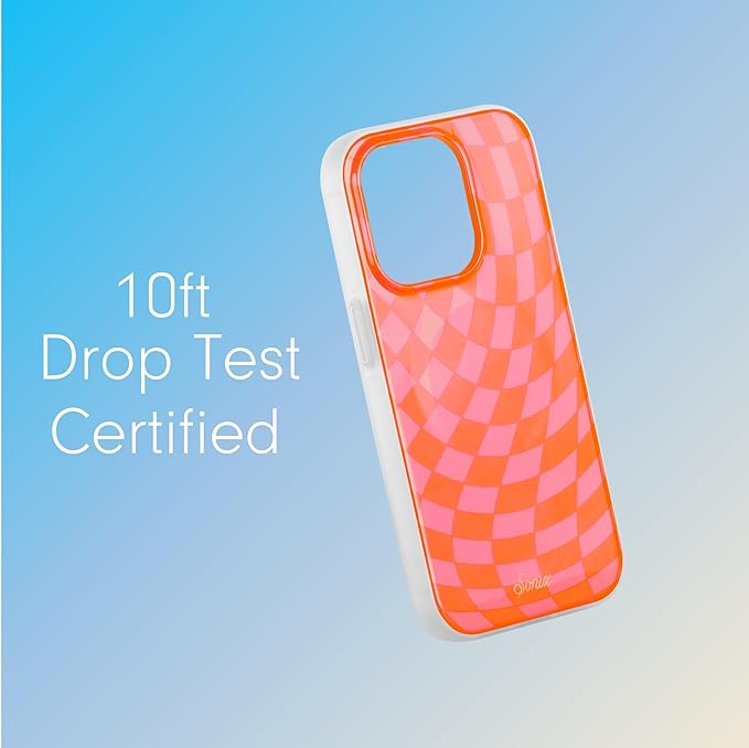 Sonix Case for iPhone 15 Pro | Compatible with MagSafe | 10ft Drop Tested | Checkered | Checkmate Pink