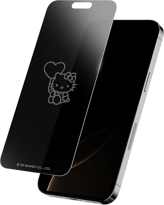 Hello Kitty Balloon Privacy Screen Protector for iPhone 13 Pro,14 & 13 - with Disappearing Logo - Scratch-Resistant and Easy-to-Install Screen Protectors (Includes Installation Tray)