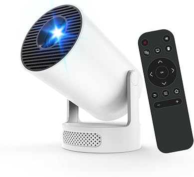 HY300 Ultra Smart Mini Android 14 Portable Projector for Bedroom