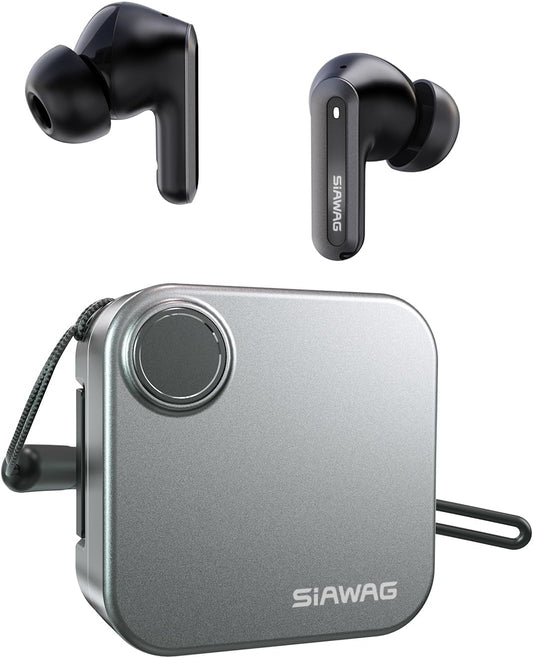 Wireless Earbuds with ANC & Phone Stand Case – Bluetooth 5.4, 70H Playtime, 35dB Noise Cancelling