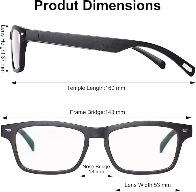 AI Glasses for Men Women, AI Translator Powered by ChatGPT with Real-Time Translation(160+Languages), UV400 Photochromic Lenses Smart Sunglasses, Bluetooth Glasses for Travel/Business/Study