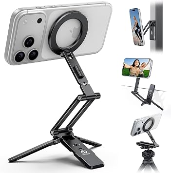 Lamicall for MagSafe Tripod Stand Dual-Side Magnetic with 1/4", Arca, Hook