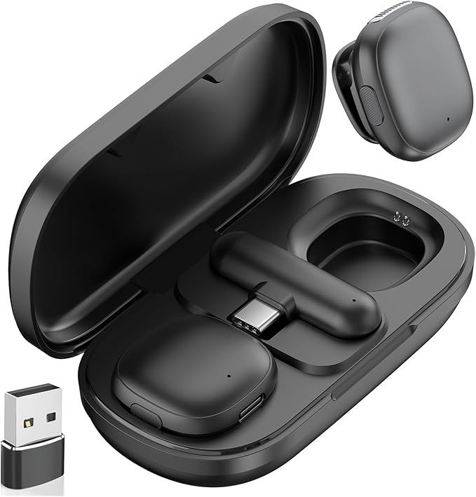 NPTCL Wireless USB Microphone for PC Laptop Computer iPhone 17/16 Android