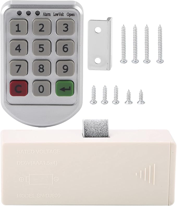 Keyless Entry Door Lock,Electronic Cabinet Lock Kit Set,Keyless Digital Electronic Intelligent Password Keypad Number Cabinet Door Code Lock