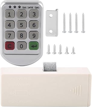 Keyless Entry Door Lock,Electronic Cabinet Lock Kit Set,Keyless Digital Electronic Intelligent Password Keypad Number Cabinet Door Code Lock