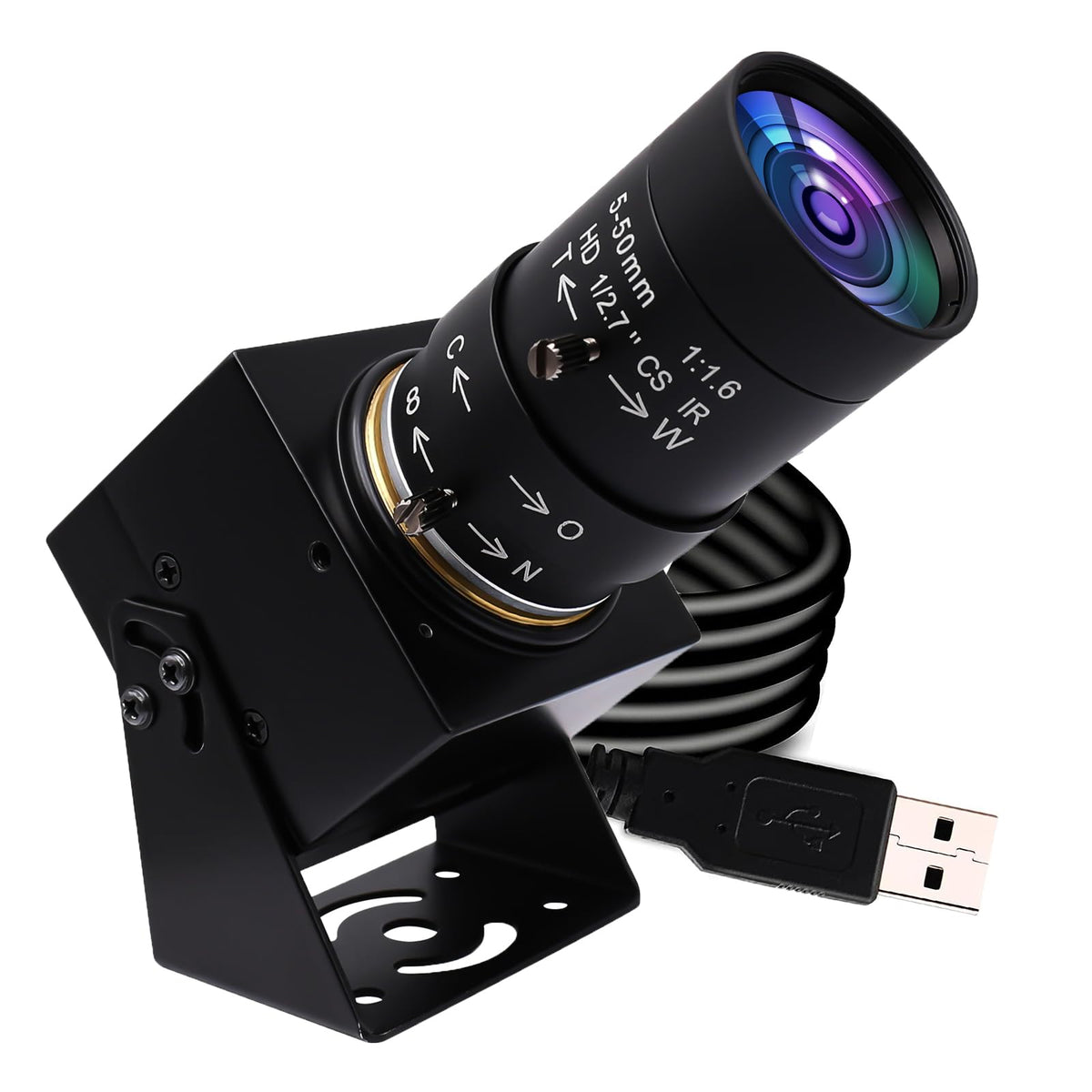 SVPRO 1080P USB Webcam with Telephoto 5-50mm Lens, Full HD Computer Camera 100fps/60fps/30fps for Windows/Mac/Linux/Android - Image 1
