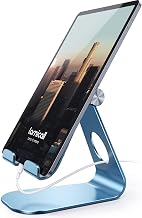 Lamicall iPad Stand Adjustable Tablet Holder, Sturdy Aluminum, Multi-Angle